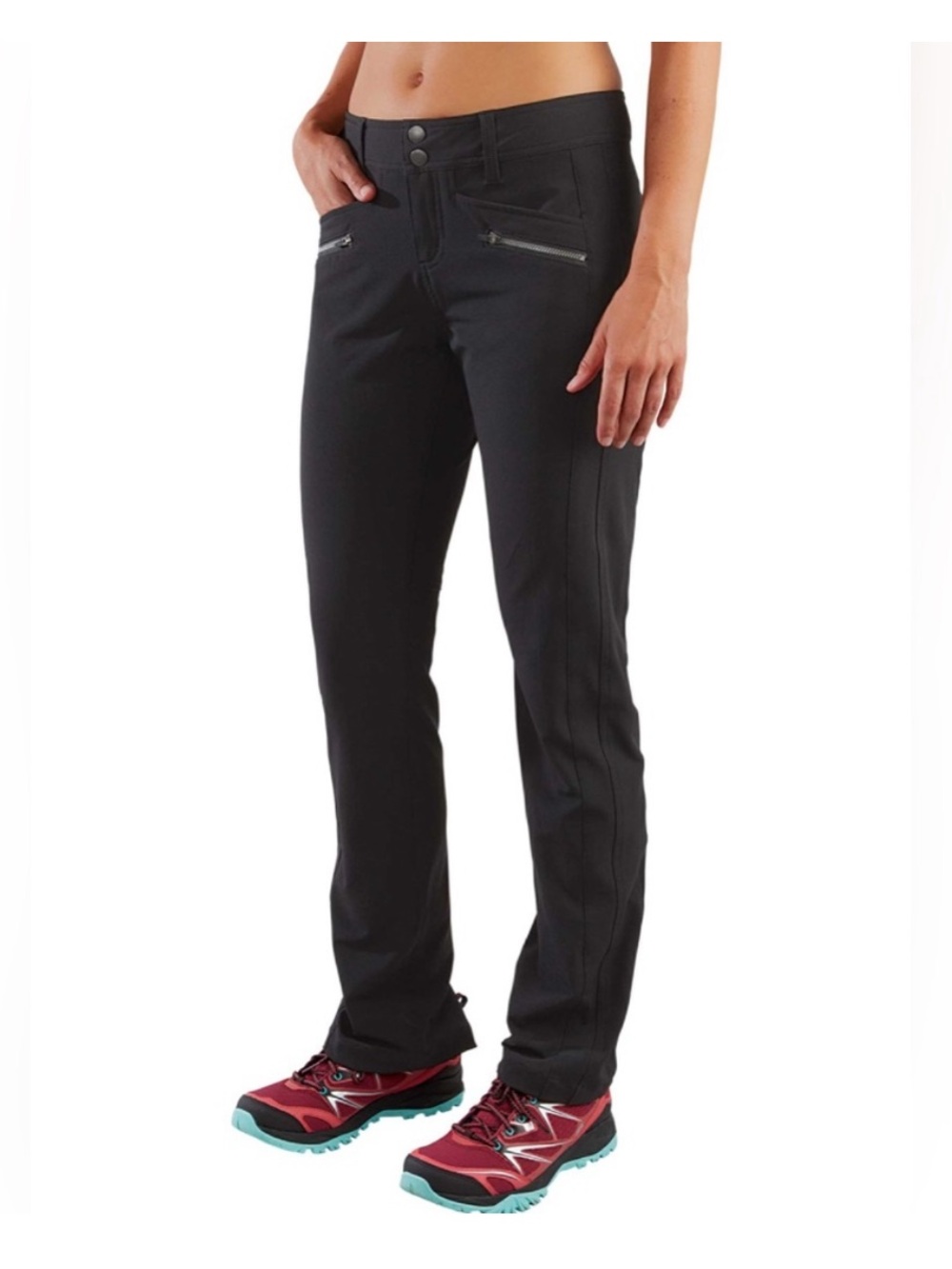 Title Nine Genie Brushed Black Gorpcore Hiking Activewear Pants Size 2